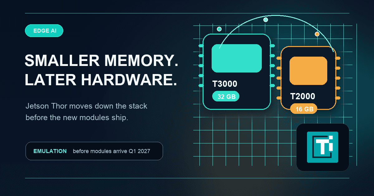 NVIDIA adds midrange Jetson Thor modules to 2027 robotics roadmap